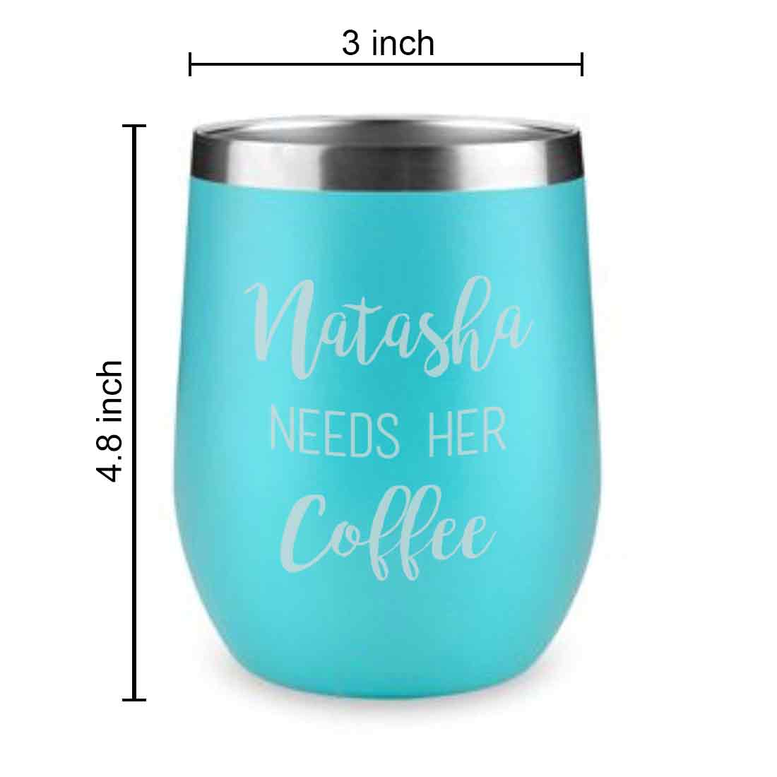 Personalised Coffee Insulated Cup With Lid for Travelling Portable Cup (350 ML) - Coffee Lover