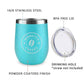 Customized Small Coffee Tumbler for Travelling with Name Engraved Design (350 ML) - Coffee