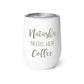 Personalised Coffee Insulated Cup With Lid for Travelling Portable Cup (350 ML) - Coffee Lover