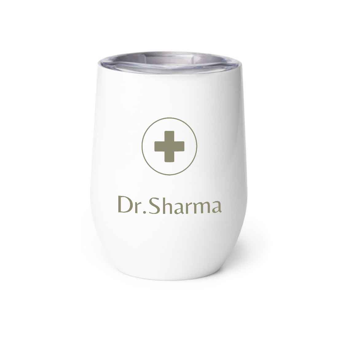 Personalized Stainless Steel Travel Coffee Flask Mug With Lid Gift for Doctor
