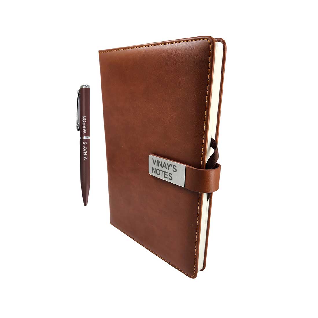 Customized Diary with a Pen - Perfect Corporate Gift - Add Name