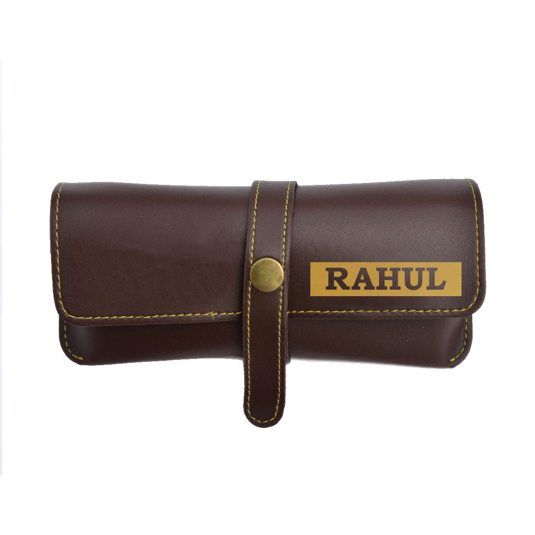 Personalised Glasses Case Custom Soft Pouch for Sunglass Holder - Premium Vegan Leather