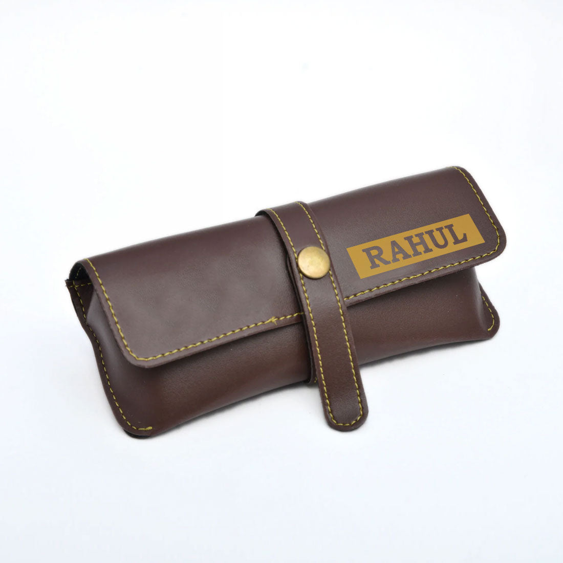 Personalised Glasses Case Custom Soft Pouch for Sunglass Holder - Premium Vegan Leather