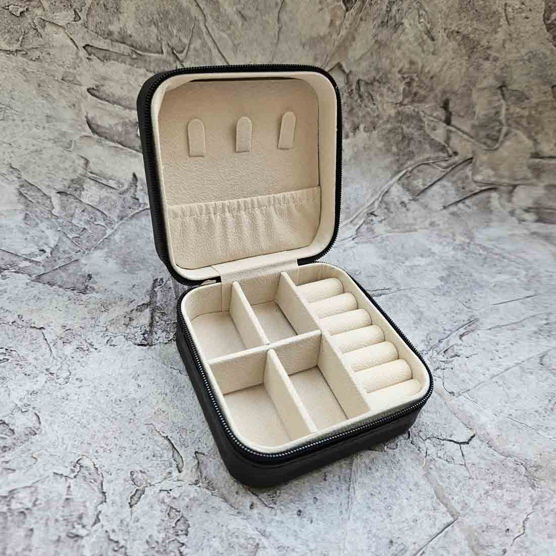 Custom Mini Jewellery Box Portable Travel Trinklet Organizer - Monogram
