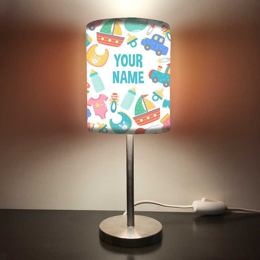 Personalized Kids Bedside Night Lamp-Car And Ship Nutcase