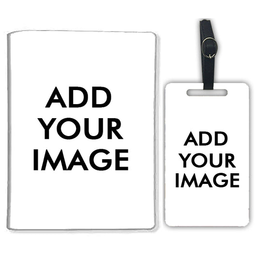 Personalized Passport Cover and Luggage Tag with Image