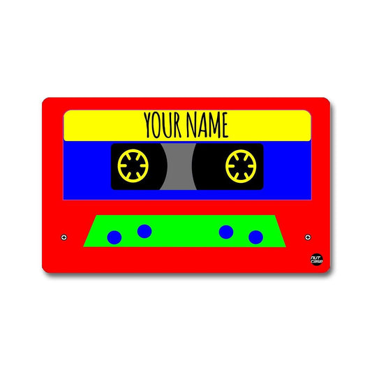 Personalized NFC Digital Business Card -  Red Cassette Nutcase