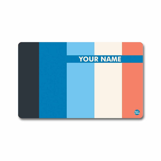 Personalized NFC Digital Business Card - Blue Lines Nutcase