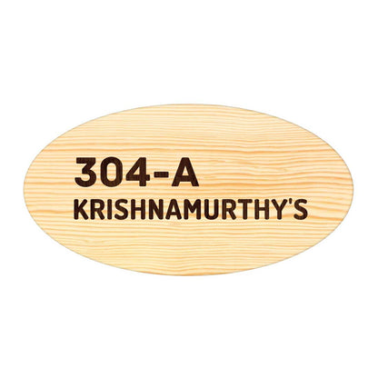 Customized Wooden Name Plate for Flat Bungalow