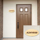 Personalized Wooden Nameplate for House Bungalow Villa Outdoor Main Gate