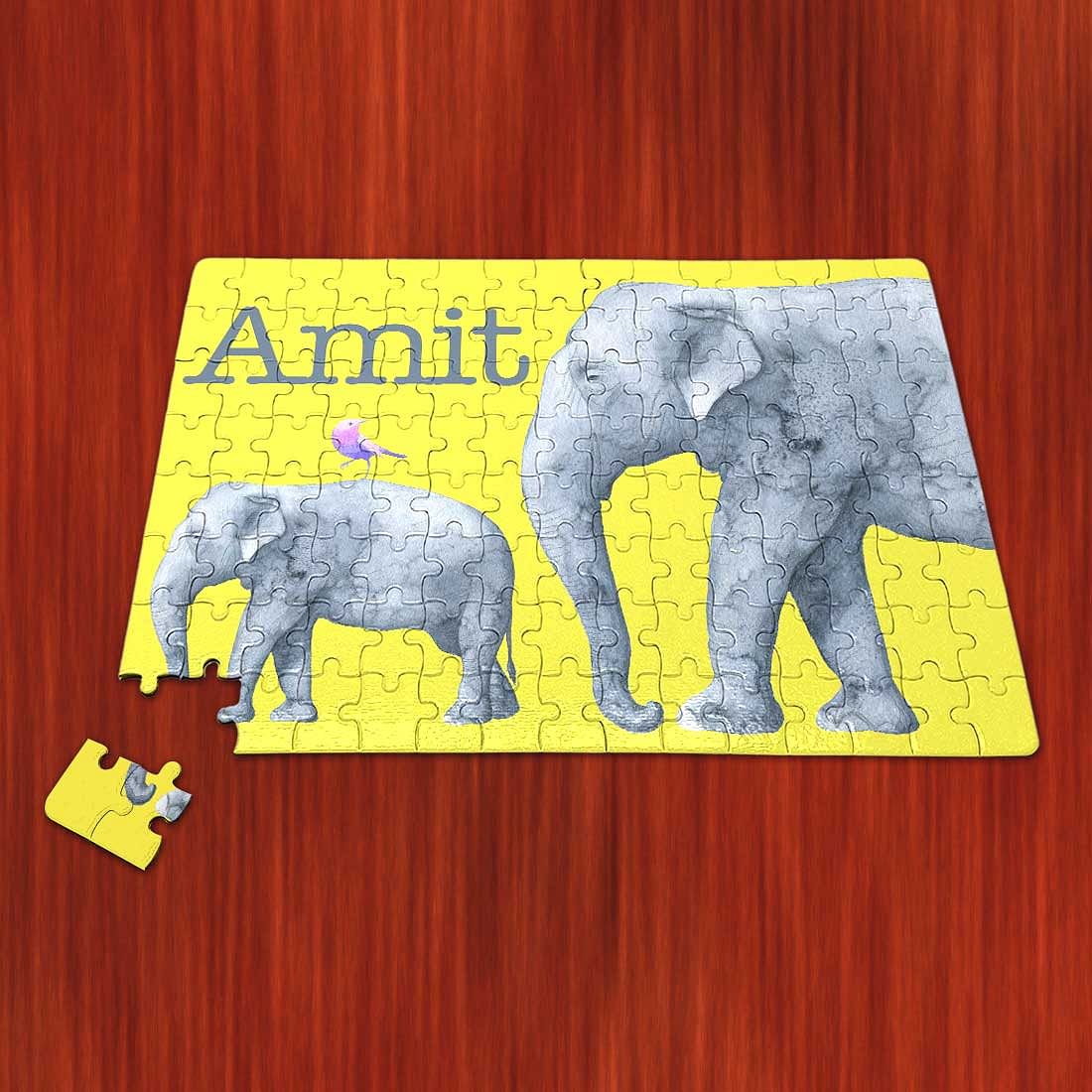 Personalised Jigsaw Puzzle - Elephant Nutcase