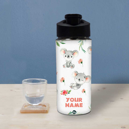 Kids Water Bottle Customised - Cute Koala Nutcase