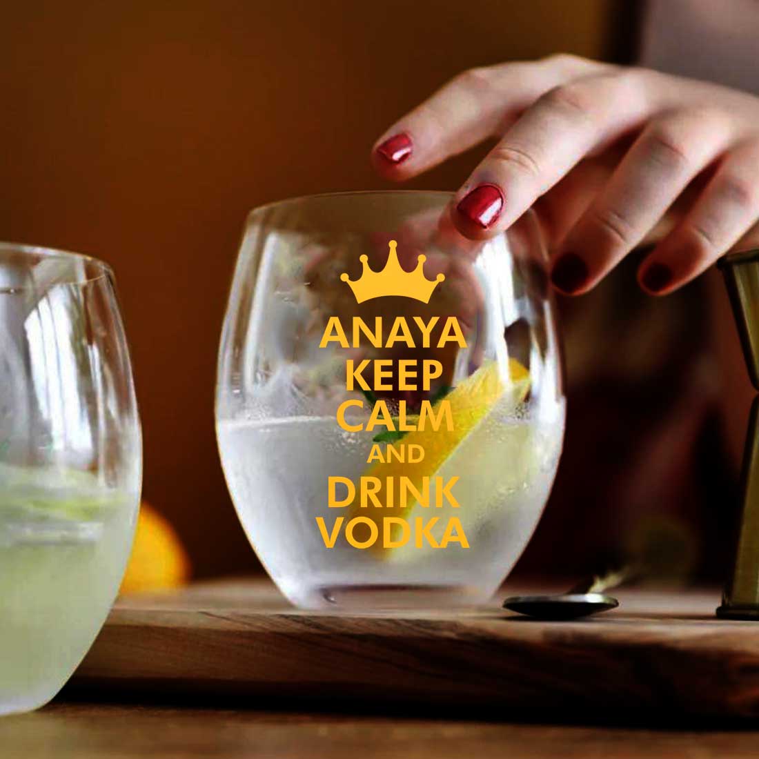 Buy Personalized Modern Drinking Glasses Online India Nutcase