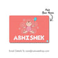 Personalized Fabric Table Mats For Kids  -  Cute Baby With Ballon Nutcase