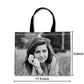 Nutcase Personalized Tote Bag for Women Gym Beach Travel Shopping Fashion Bags with Zip Closure and Internal Pocket - Add your Picture Nutcase