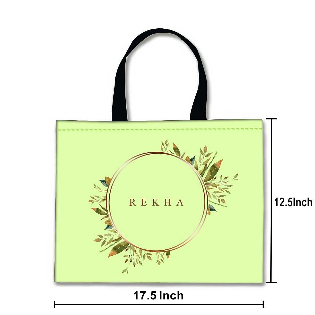 Nutcase Personalized Tote Bag for Women Gym Beach Travel Shopping Fashion Bags with Zip Closure and Internal Pocket to keep cash/valuables - Branches circle frame Nutcase
