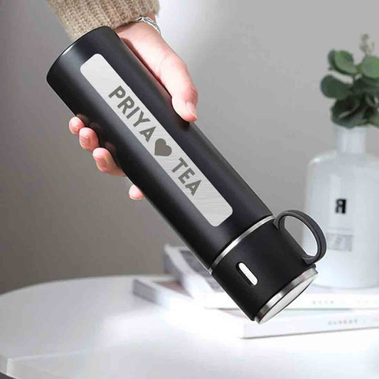 Customized Thermos Flask Water Bottle for Hot & Cold Water 500ml - TEA