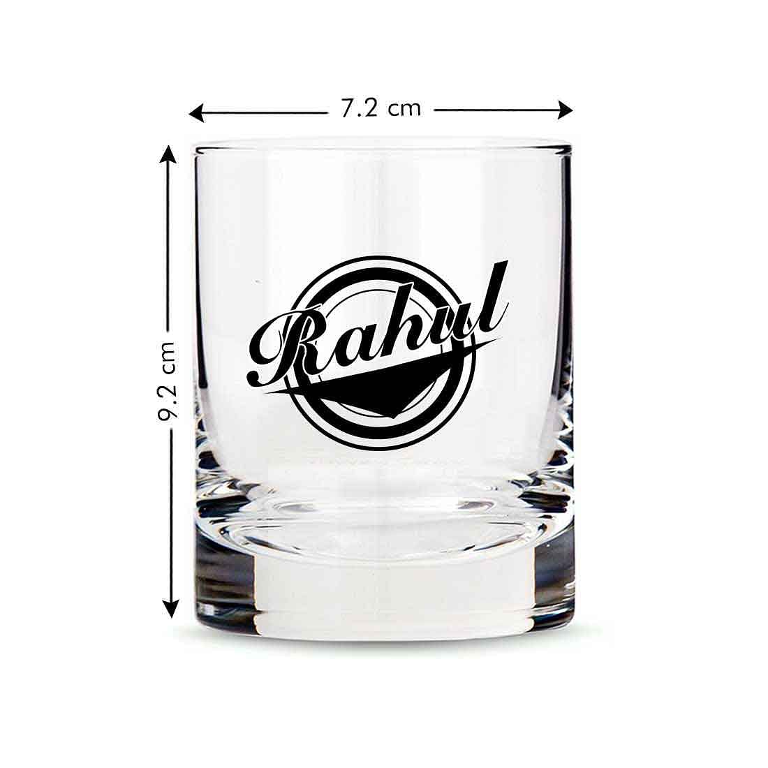 Nice Personalized Whiskey Glass - Gift For Him Husband Boyfriend - Retro Nutcase