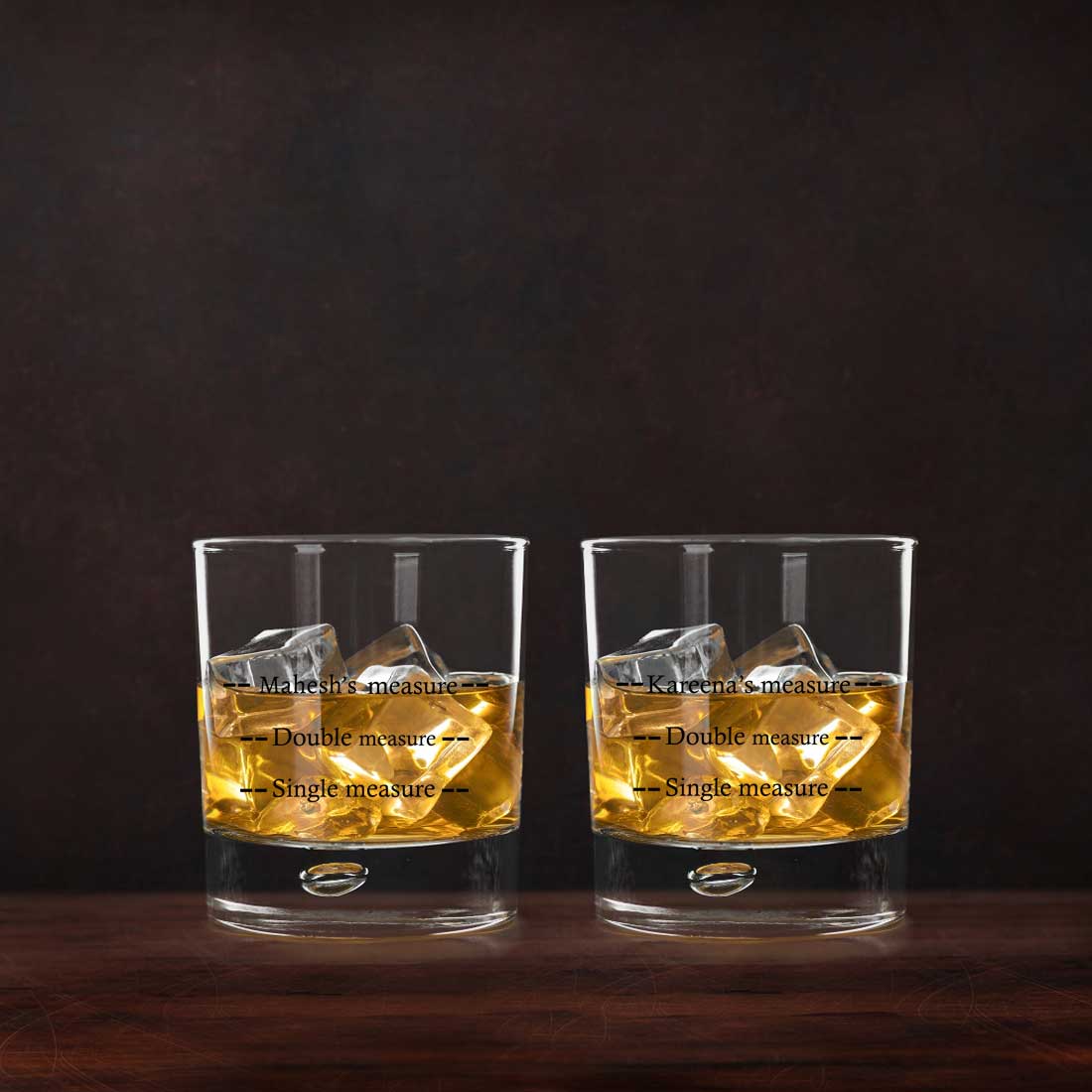 Personalised Printed Whiskey Glasses With Gift Box Available in Black Box