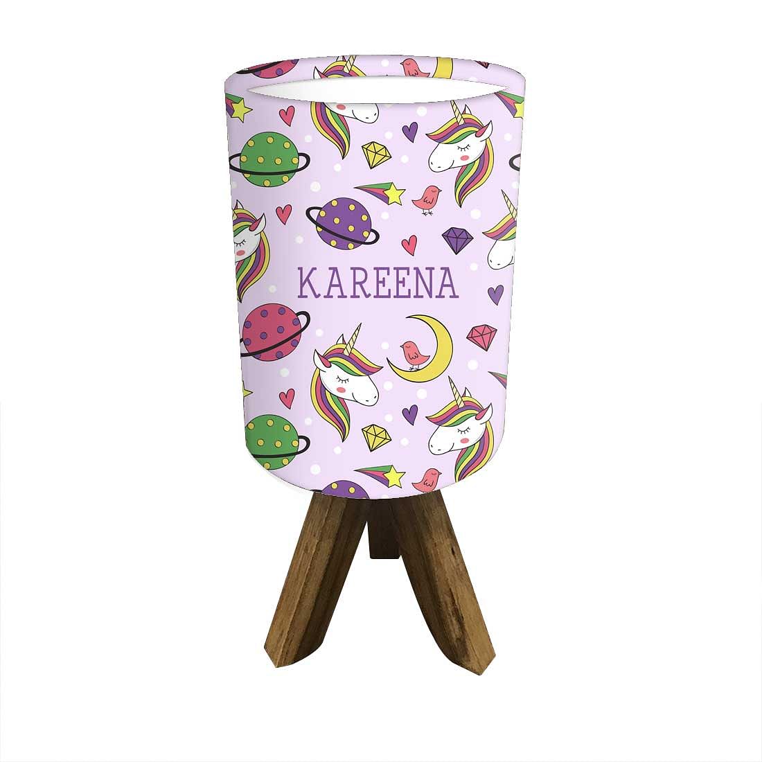 Custom Table Lamp For Kids - Space Unicorn Nutcase