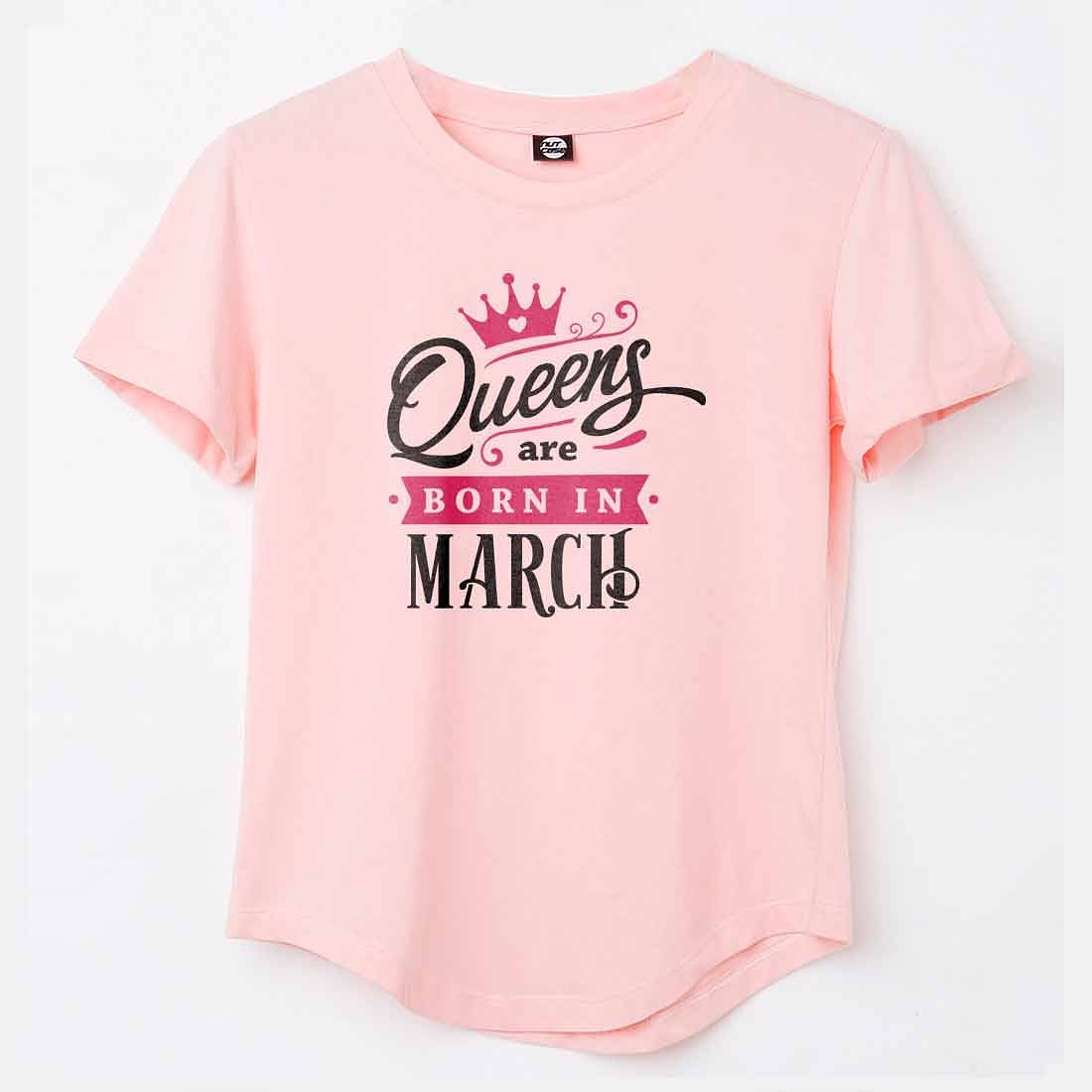 Queens Are Born In Personalized T-shirt For Women Nutcase