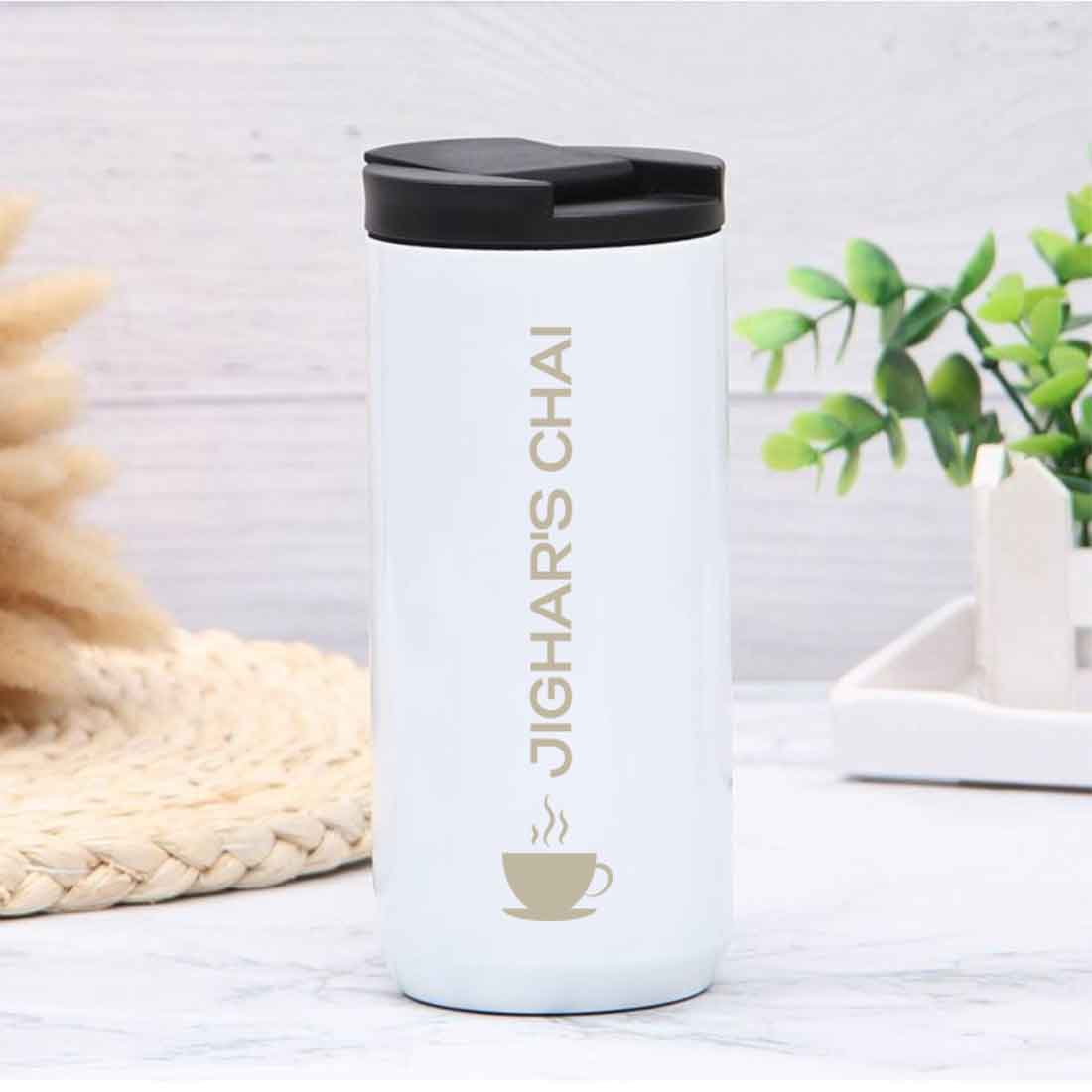 Custom Stainless Steel Travel Coffee Cup With Lid for Office – Nutcase