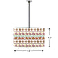 Chandelier Lights Lamps Drum Shade for Hall - 0001 Nutcase
