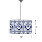 Ceiling Lamp Hanging Drum Lampshade - Floral  Spanish Tiles Effect Nutcase