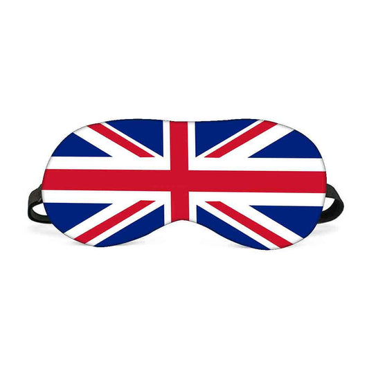 Designer Travel Eye Mask for Sleeping - Flag of UK - Made in India Nutcase