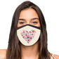 Face Masks Reusable Washable Set Of 2 -Heart Nutcase