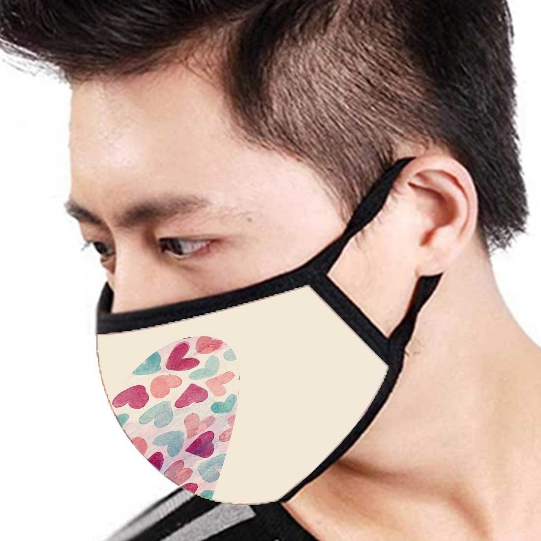 Face Masks Reusable Washable Set Of 2 -Heart Nutcase