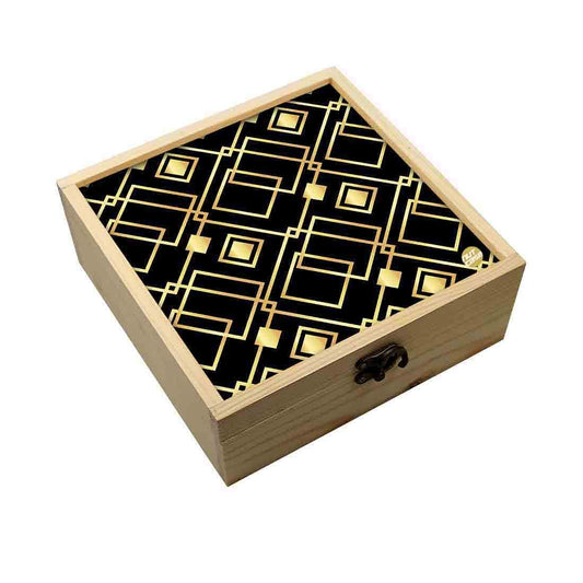 Jewellery Box Wooden Jewelry Organizer -  Geometric Nutcase