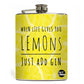Hip Flask  -  Lemon & Gin Nutcase