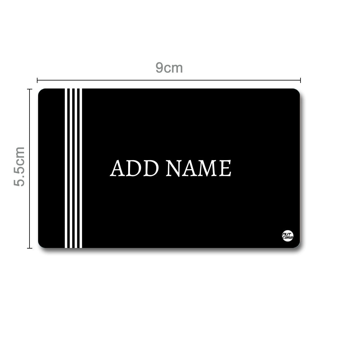 Custom NFC Cards Business Smart Card  - Minimal Black ( For Android Phones Only)