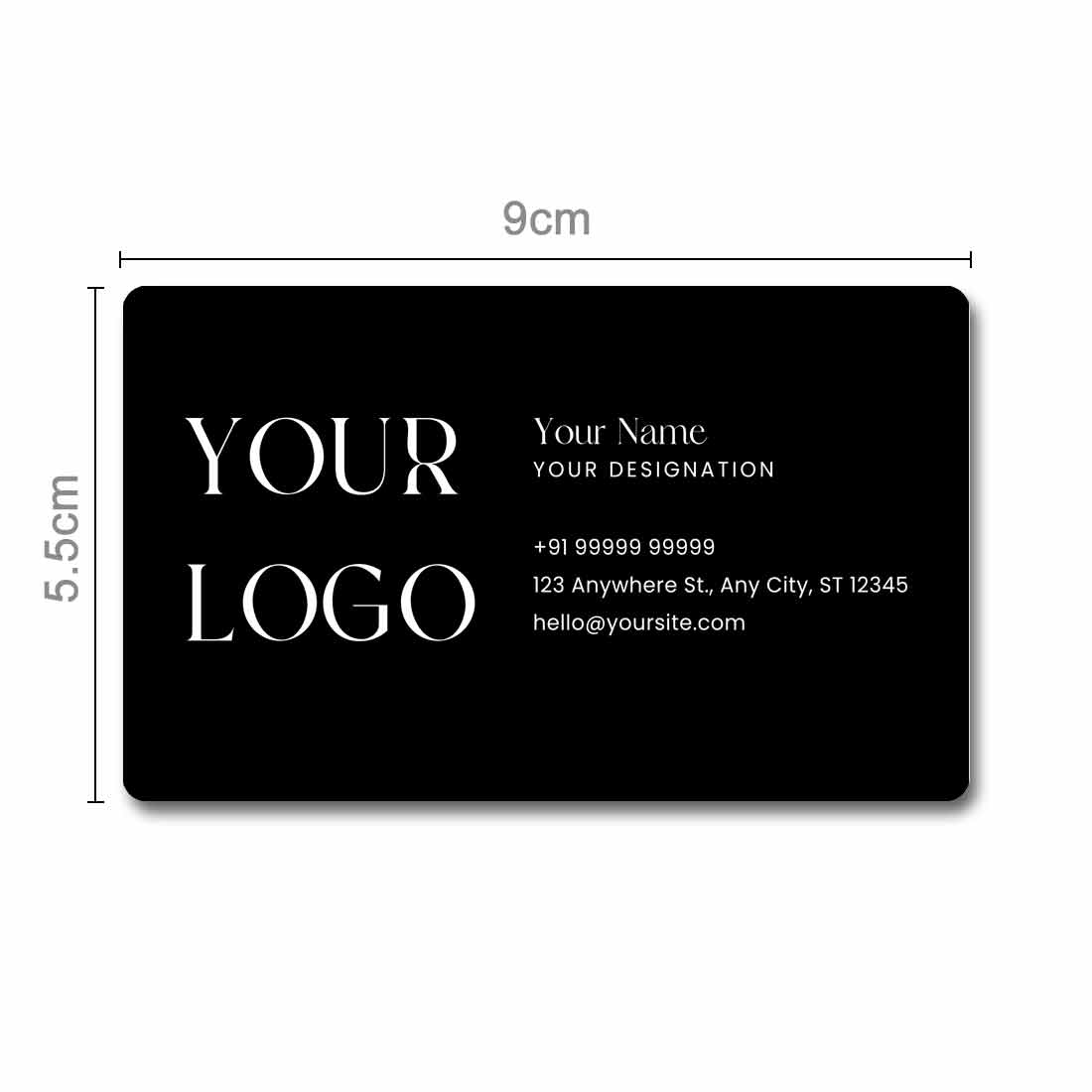 Engraving Custom Made Best NFC Business Cards Metal - Your Logo ( For Android Phones Only)