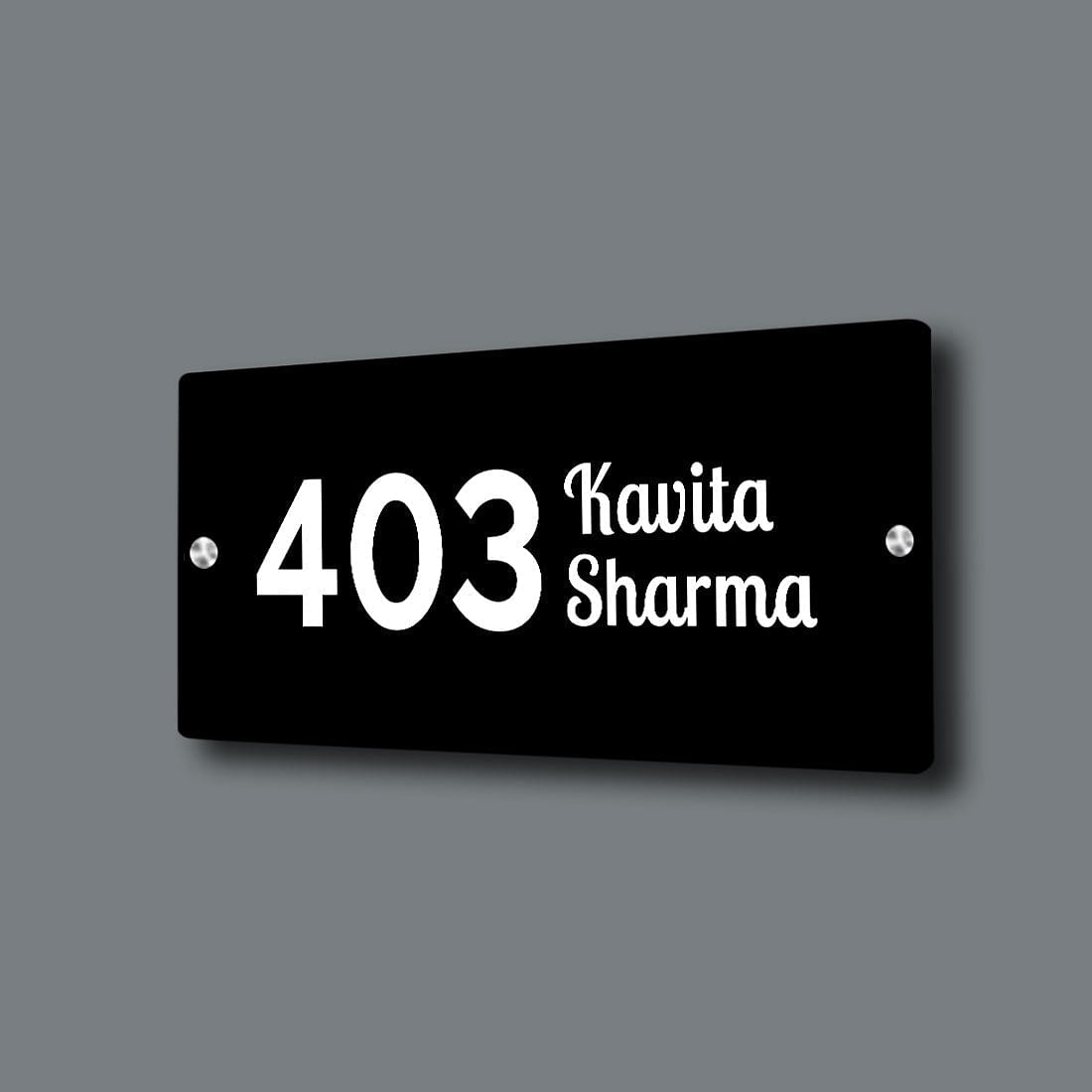 Personalized Name Board Entrance for Home Office Nutcase