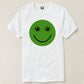 Nutcase Designer Round Neck Men's T-Shirt Wrinkle-Free Poly Cotton Tees - Green Face Nutcase