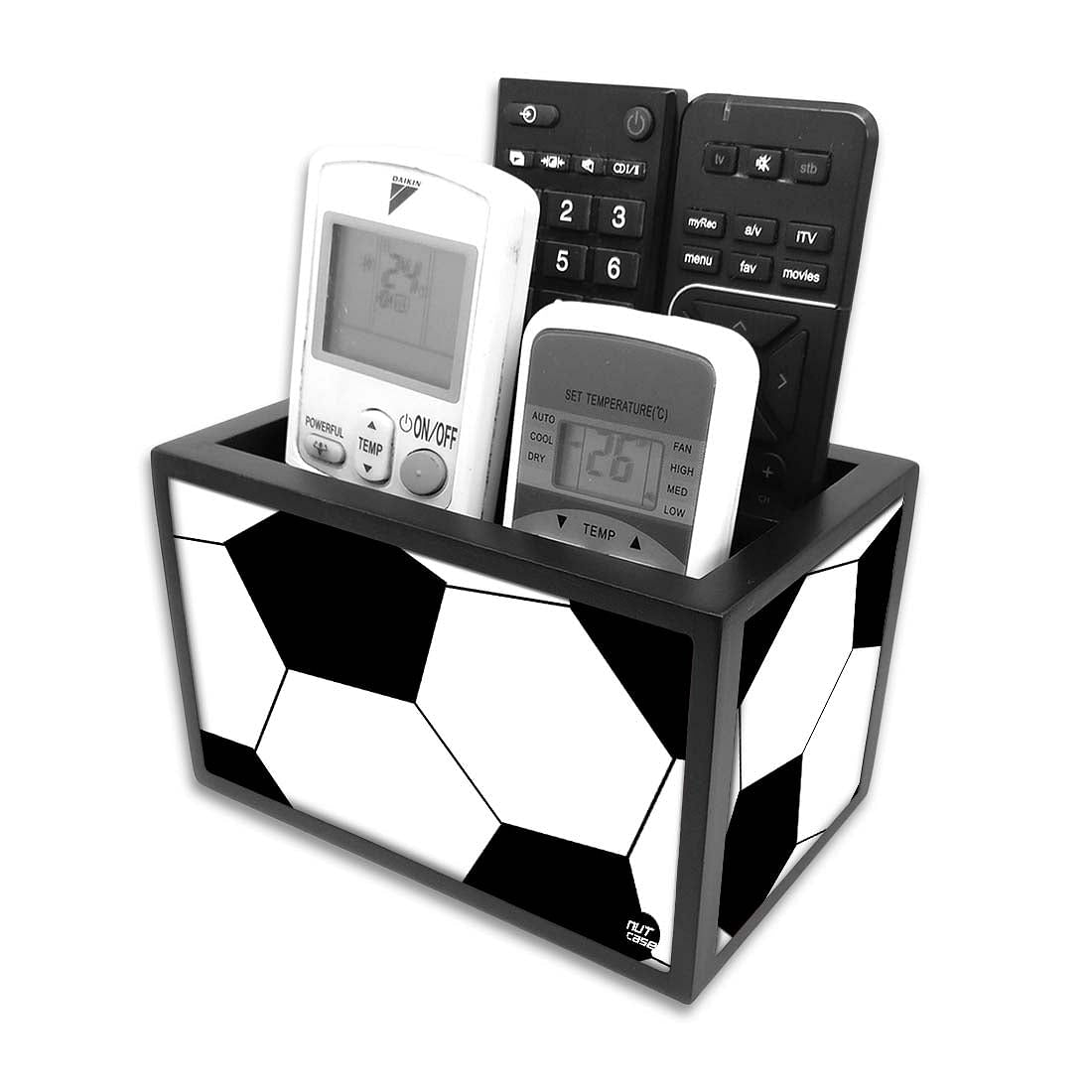 Trendy Tv Remote Caddy For TV / AC Remotes - Football Nutcase