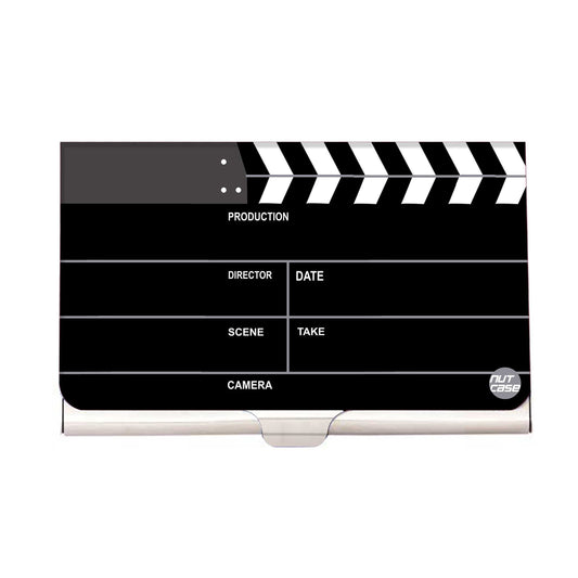 Designer Visiting Card Holder Nutcase - Movie Clapboard - For Filmys Only Nutcase