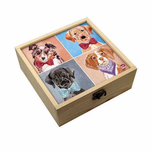 Jewellery Box Makepup Organizer -  Cute Smart Dogs Nutcase