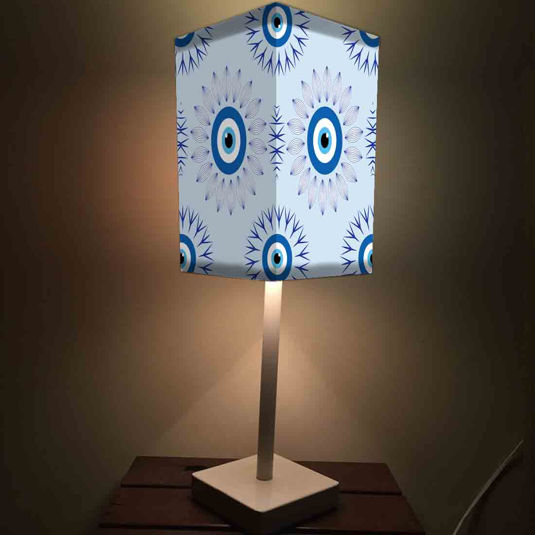 Table Lamp for Living Room Bedroom Bedside Lamps - Evil Eye Protector Nutcase