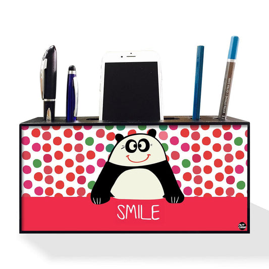 Pen Mobile Stand Holder Desk Organizer - Cute Panda Nutcase