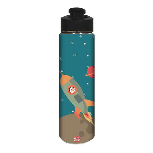 Sipper Steel Cycling Water Bottle for Kids - Spacecraft Nutcase