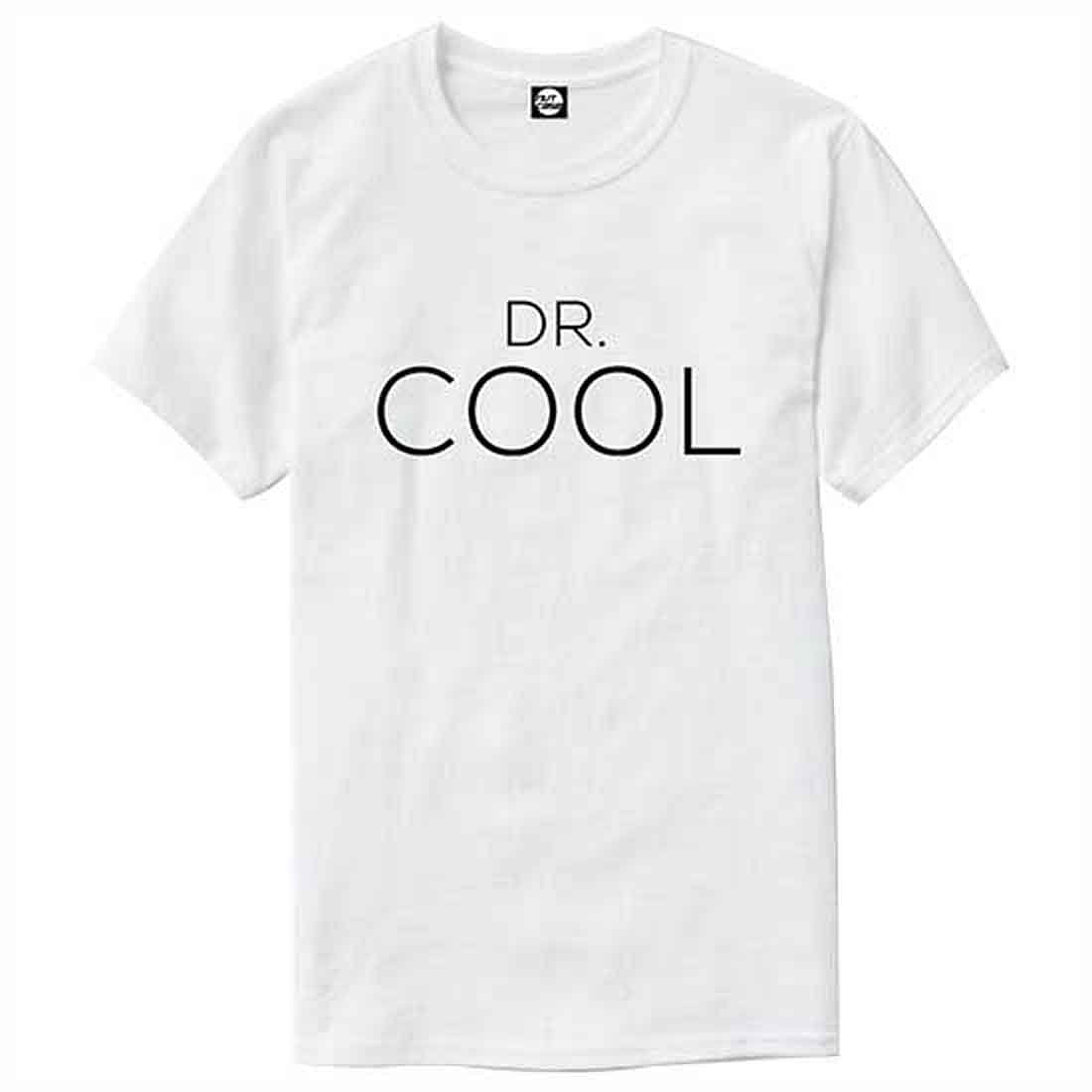 Nutcase Designer Round Neck Men's T-Shirt Wrinkle-Free Poly Cotton Tees - Dr. Cool Nutcase