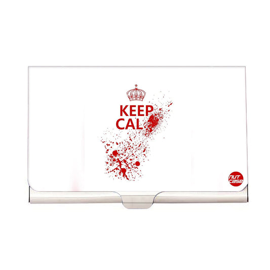 Designer Visiting Card Holder Nutcase - Keep Calm - Zombie Nutcase