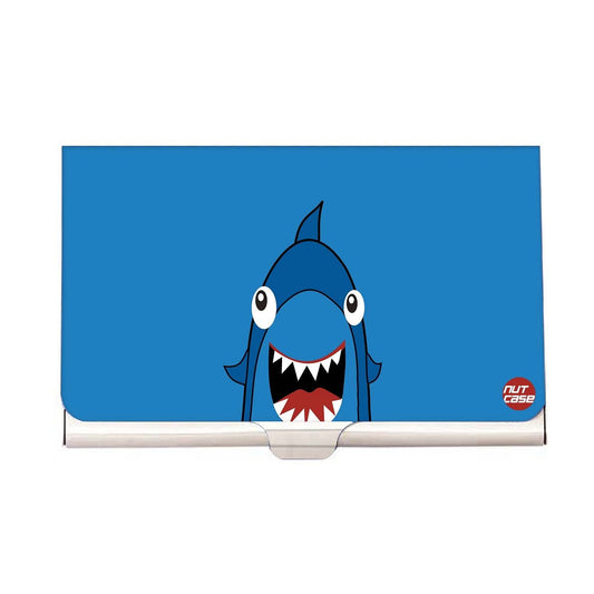 Designer Visiting Card Holder Nutcase - Blue Shark Nutcase