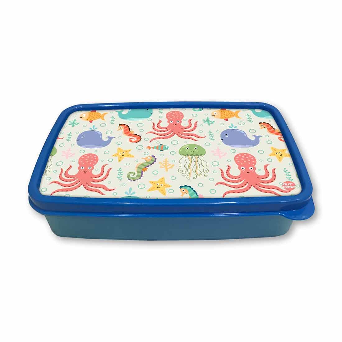 Plastic Designer Lunch Box Organizer for School Kids Boys - Octopus and  Jellyfish