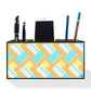 Small Desk Organizer for Pen Mobile Stand Office & Study Table Use - Doted Lines Nutcase