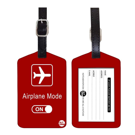 Luggage Tags Set Of 2 -  AIRPLANE MODE Nutcase