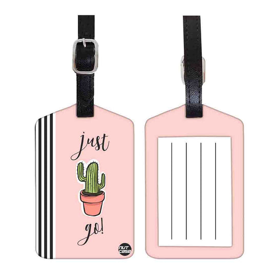 Luggage Tags Set Of 2 -  Baby Plant Pink Nutcase